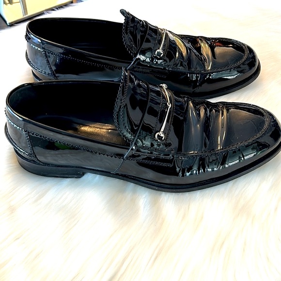 🎥GUCCI🎥Men’s Patent Leather Loafers🎥 Size 11.5 - Picture 7 of 12
